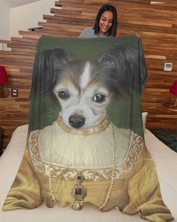 Funny  – Funny Pets A Crazy Dog Customized Photo Blanket