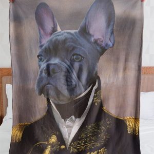 Funny  – Funny Pets A Noble Dog Customized Photo Blanket