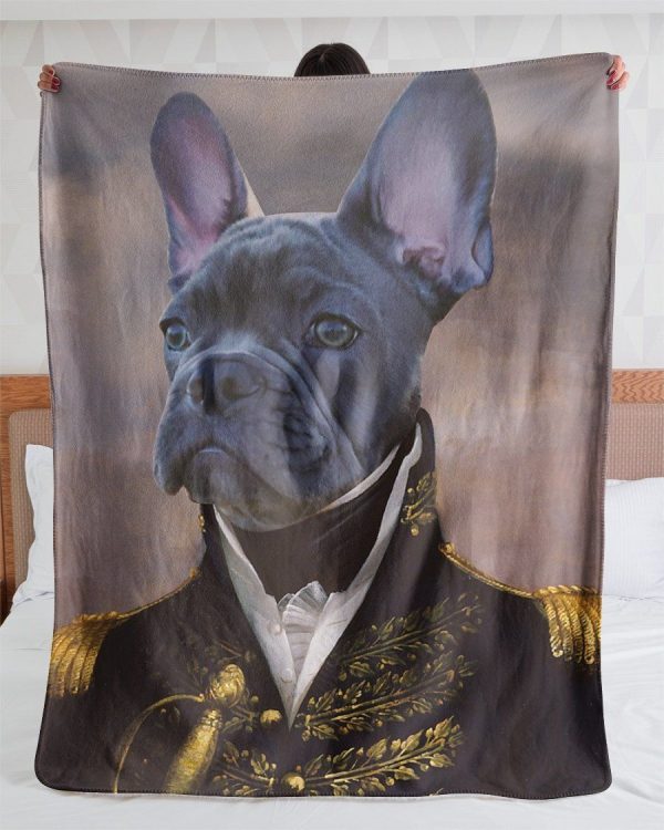 Funny  – Funny Pets A Noble Dog Customized Photo Blanket