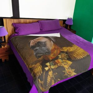 Funny  – Funny Pets An Aristocratic Dog Customized Photo Blanket