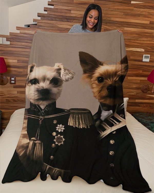 Funny  – Funny Pets Serious Dogs Customized Photo Blanket