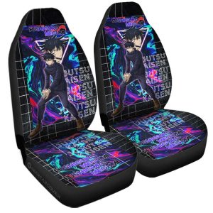 Fushiguro Megumi Car Seat Covers Custom Jujutsu Kaisen Anime Car Accessories