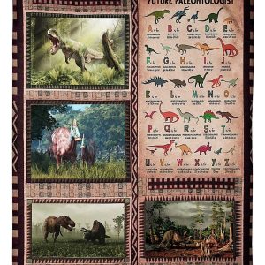 Future Paleontologist Custom Design For Dinosaur Lovers Blanket