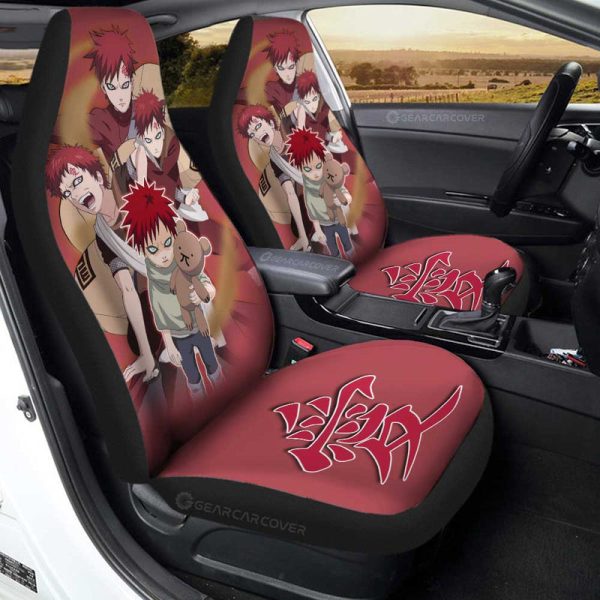 Gaara Car Seat Covers Custom Anime Car Accessories For Fans