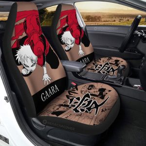 Gaara Car Seat Covers Custom Anime Car Accessories Manga Color Style