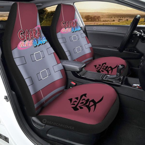 Gaara Shippuden Uniform Car Seat Covers Custom Anime Car Interior Accessories