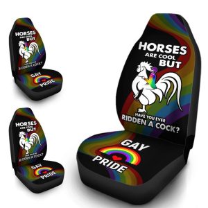 Gay Pride Car Seat Covers Custom Funny LGBT Car Accessories