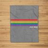 Gay Pride Rainbow Equality Gift Fleece Blanket