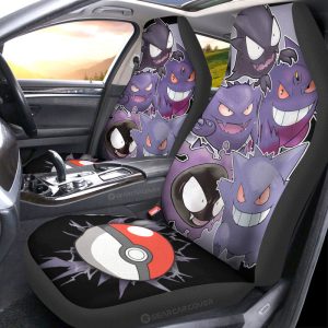 Gengar Car Seat Covers Custom Car Accessories For Fans