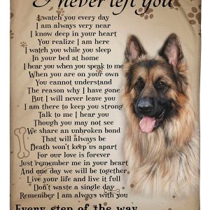 German Shepherd I Never Left You Blanket