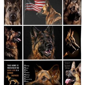 German Shepherd K9 Blanket