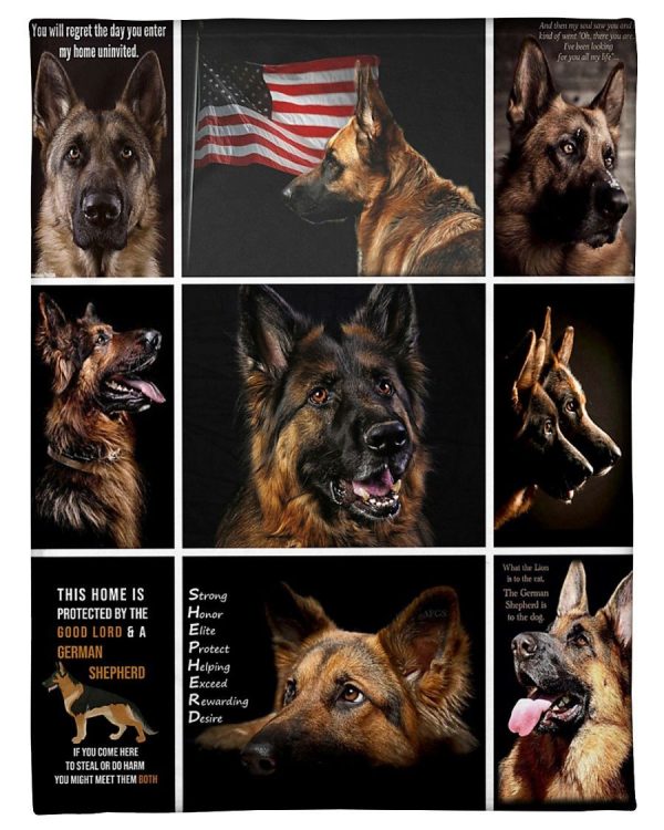 German Shepherd K9 Blanket