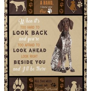 German Shorthaired Pointer Be There Blanket