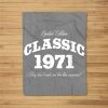 Gift For 50 Year Old Vintage Classic Car 1971 50Th Birthday Fleece Blanket