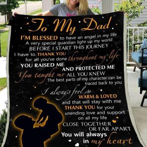 Gift For Dad From Daughter  Thank You For Your Unending Love And Support Blanket