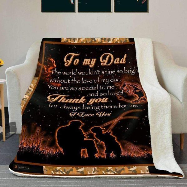 Gift For Dad Loves Fishing  You’re So Special To Me Blanket