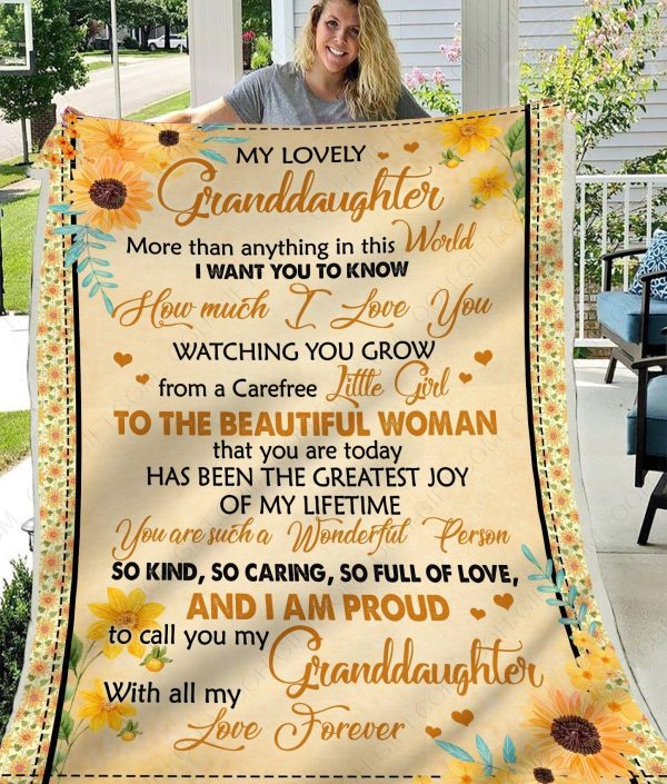 Gift For Granddaughter You Are Such A Wonderful Person Blanket