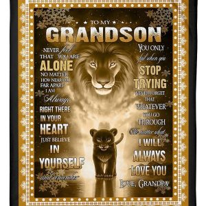 Gift For Grandson I’ll Always Love You Special Custom Design Blanket