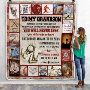 Gift For Grandson You Will Never Lose You Either Win Or Learn Blanket