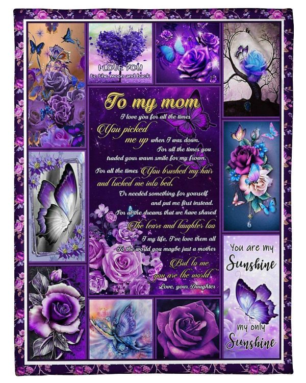 Gift For Mama Love You With All My Heart Special Custom Design Blanket