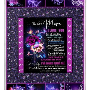 Gift For Mama You Are The World Special Custom Design Blanket