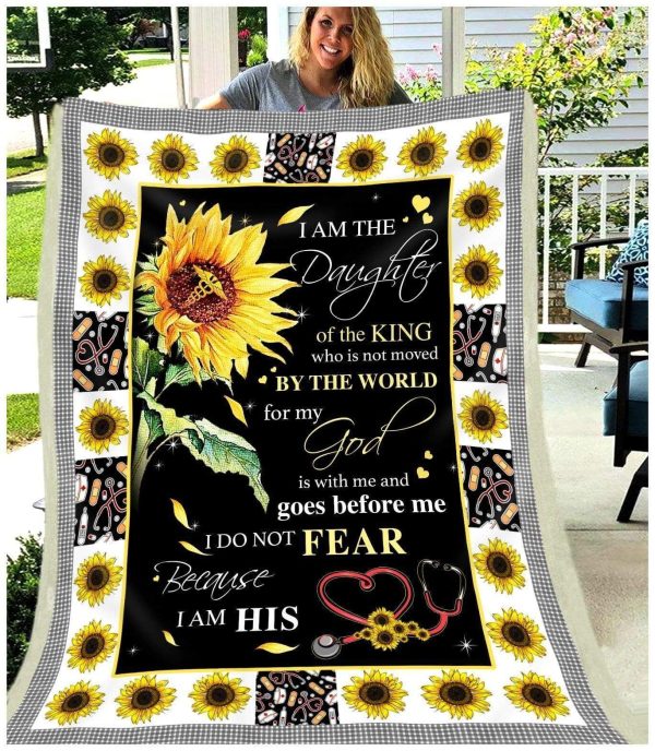 Gift For Nurse I Am A Daughter Of The King Blanket