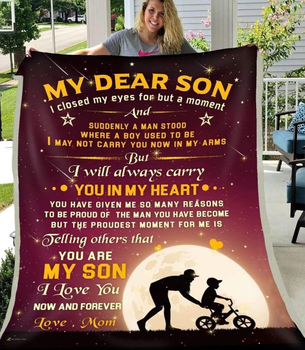 Gift For Son I Closed My Eyes For But A Moment Blanket