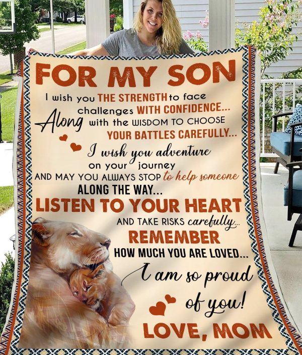 Gift For Son Listen To Your Heart Blanket