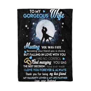 Gift For Wife  Falling In Love With You I Had No Control Blanket