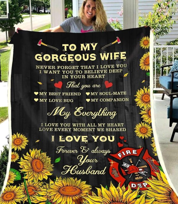 Gift For Wife Never Forget That I Love You Blanket