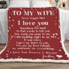 Gift For Wife Never Forget That I Love You Custom Design Blanket