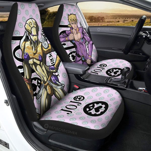 Giorno Giovanna Car Seat Covers Custom Bizarre Adventure Car Accessories