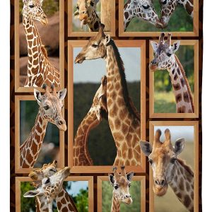 Giraffe Couple Blanket