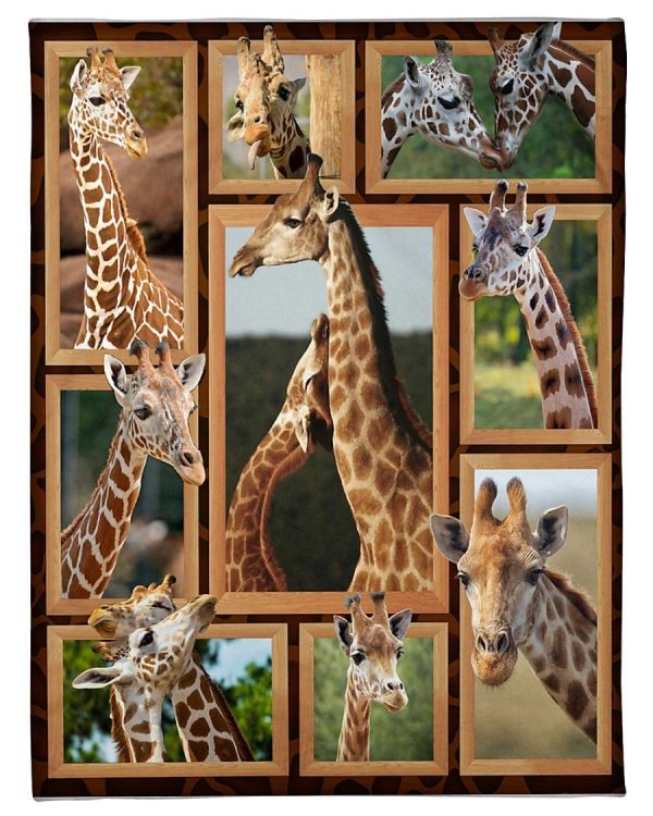 Giraffe Couple Blanket