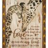 Giraffe Mom And Baby My Heart Blanket