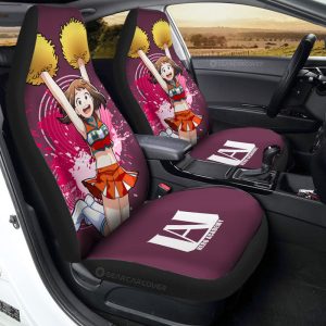 Girl Ochaco Uraraka Car Seat Covers Custom Car Accessories