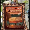 Giving Camping Lovers Husband And Wife Camping Partners For Life Blanket