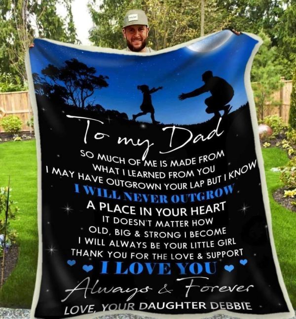 Giving Dad I Love You Always And Forever Blanket