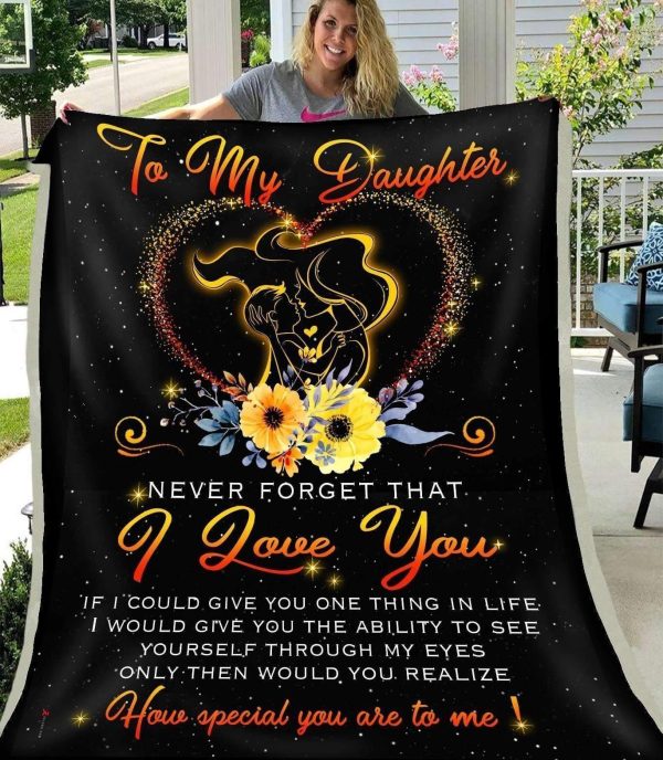 Giving Daughter How Special You Are To Me Blanket