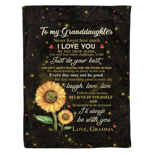 Giving Granddaughter I’ll Always Be With You Blanket