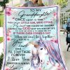 Giving Granddaughter I’ll Stay There Forever Blanket