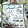 Giving Granddaughter Never Feel That You Are Alone Blanket