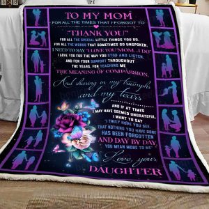 Giving Mom Thanks For All Special You Do Blanket