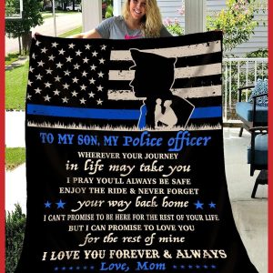 Giving Police Son Love You For The Rest Of Mine Blanket