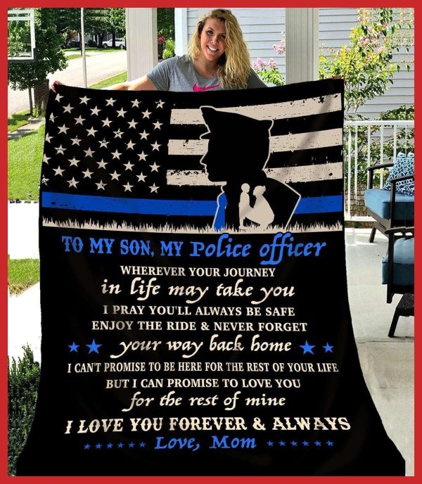 Giving Police Son Love You For The Rest Of Mine Blanket