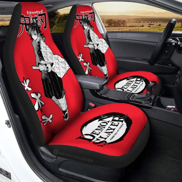 Giyuu Tomioka Car Seat Covers Custom Car Accessories Manga Style For Fans