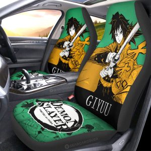 Giyuu Tomioka Car Seat Covers Custom Demon Slayer Anime Car Accessories