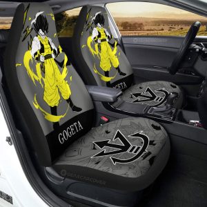 Gogeta Car Seat Covers Custom Manga Color Style