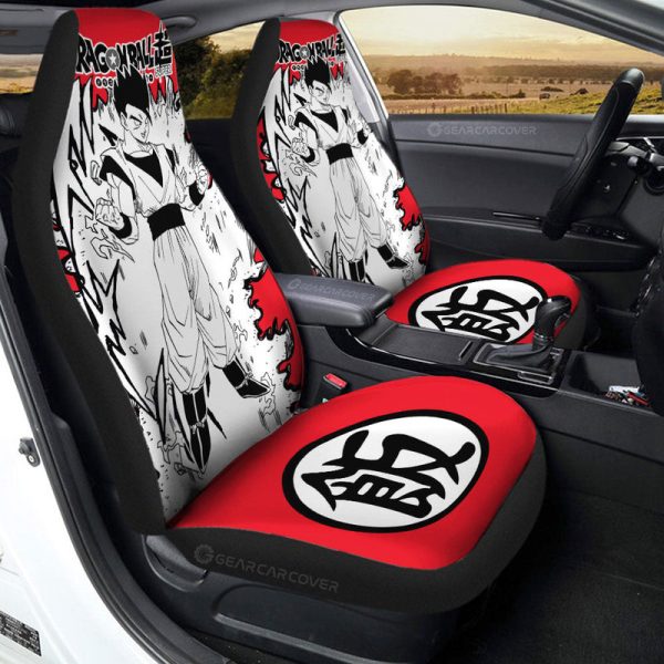 Gohan Car Seat Covers Custom Car Accessories Manga Style For Fans