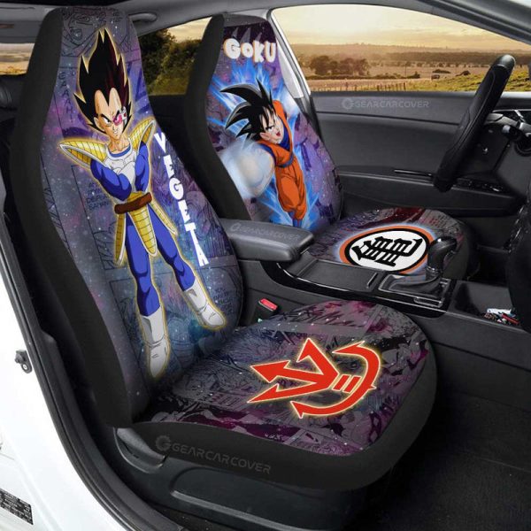 Goku And Vegeta Car Seat Covers Custom Galaxy Style Car Accessories